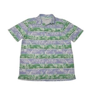 Columbia Men's Medium Shirt Button Up Omni-Shade Vented‎ PFG Floral Multicolor